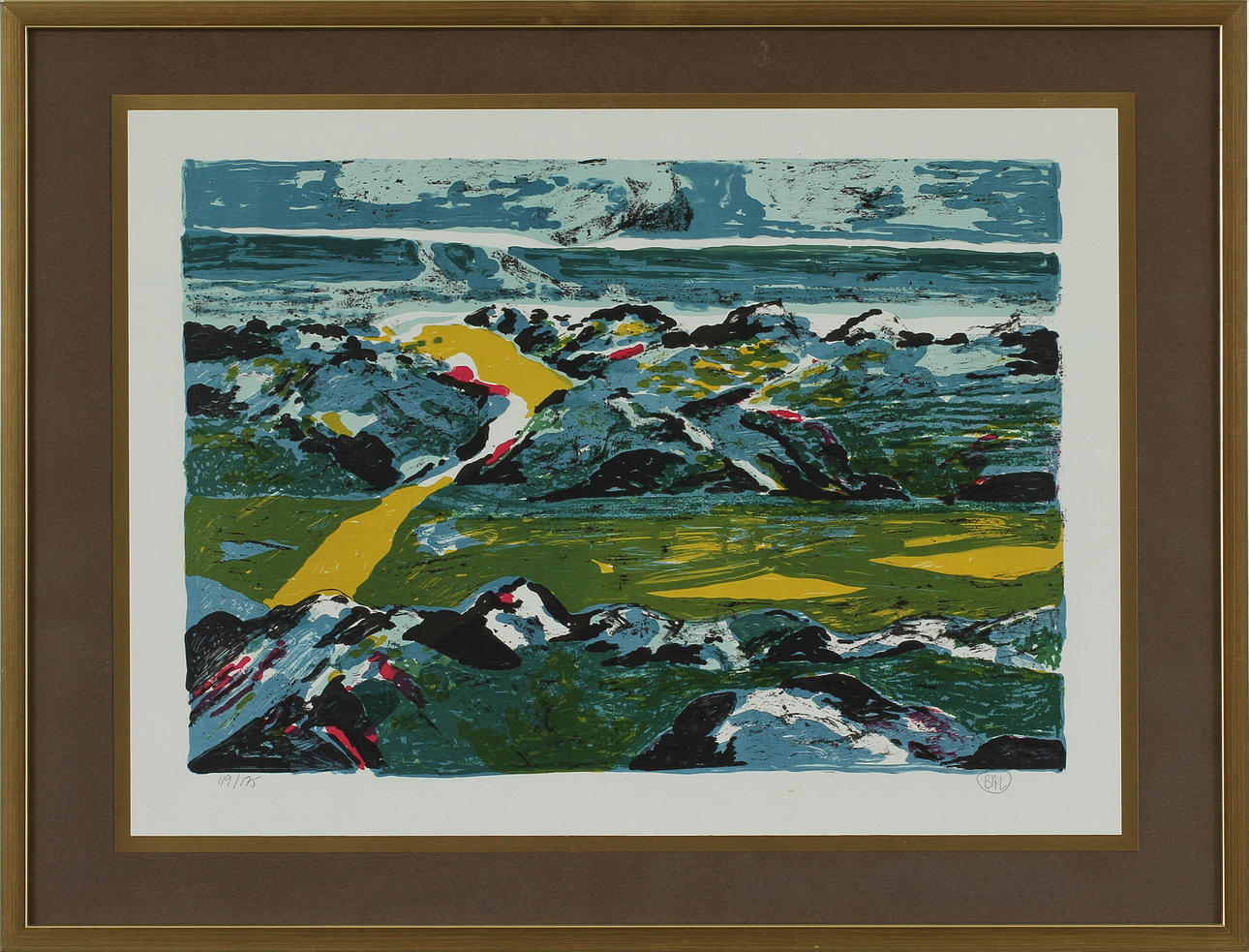 BENGT ARNE LINDEROS BAL. färglitografi, sign o numr 119/175.