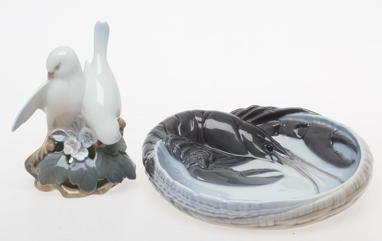 FAT och FIGURIN, porslin, Royal Copenhagen, 1900-tal.