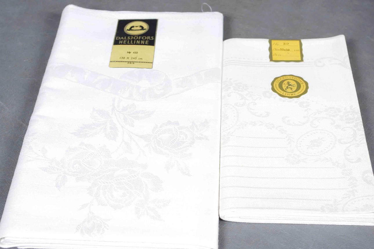 LINNEDUK SAMT LINNERÄCKA.