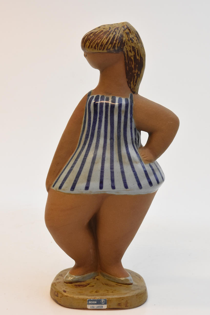 LISA LARSON. Sculpture, "Dora" signed LL.