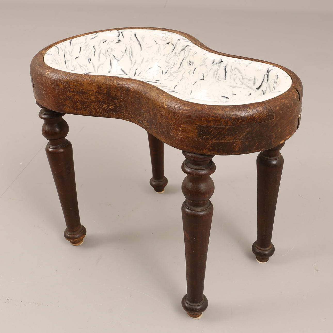 BIDÉ, trä/porslin, Rörstrand, 18/1900-tal.