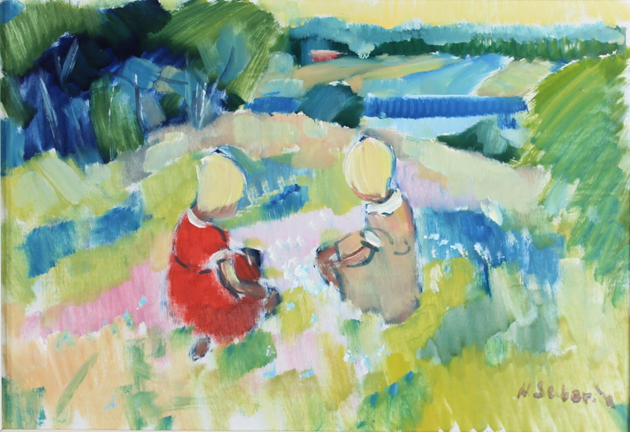 NILS SEVERIN. oil on canvas, signed.
