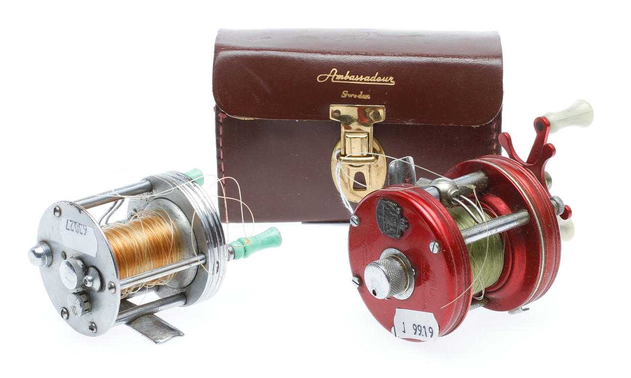 FISKERULLAR, 2 st, Record 1600 samt Ambassadeur No 5000.