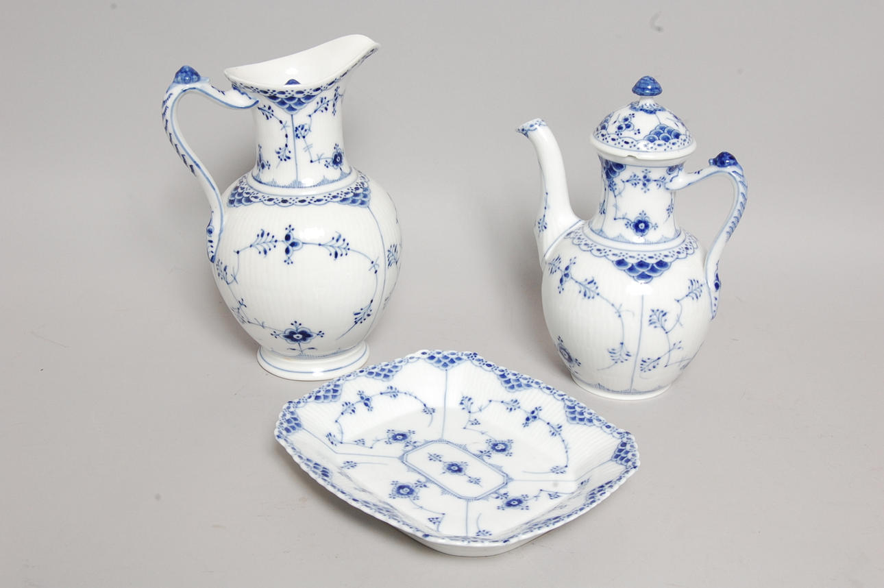 MUSSELMALET, 3 delar, stämpel, 1894-1922.