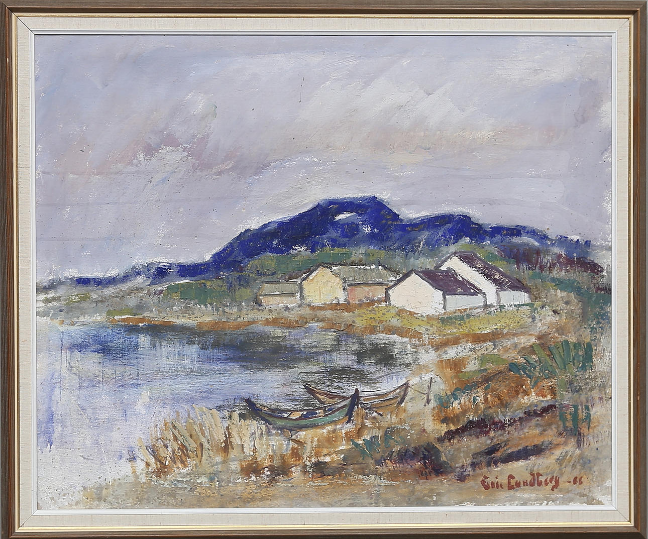 ERIC LUNDBERG. Oil on canvas. Signed and indistinctly dated.