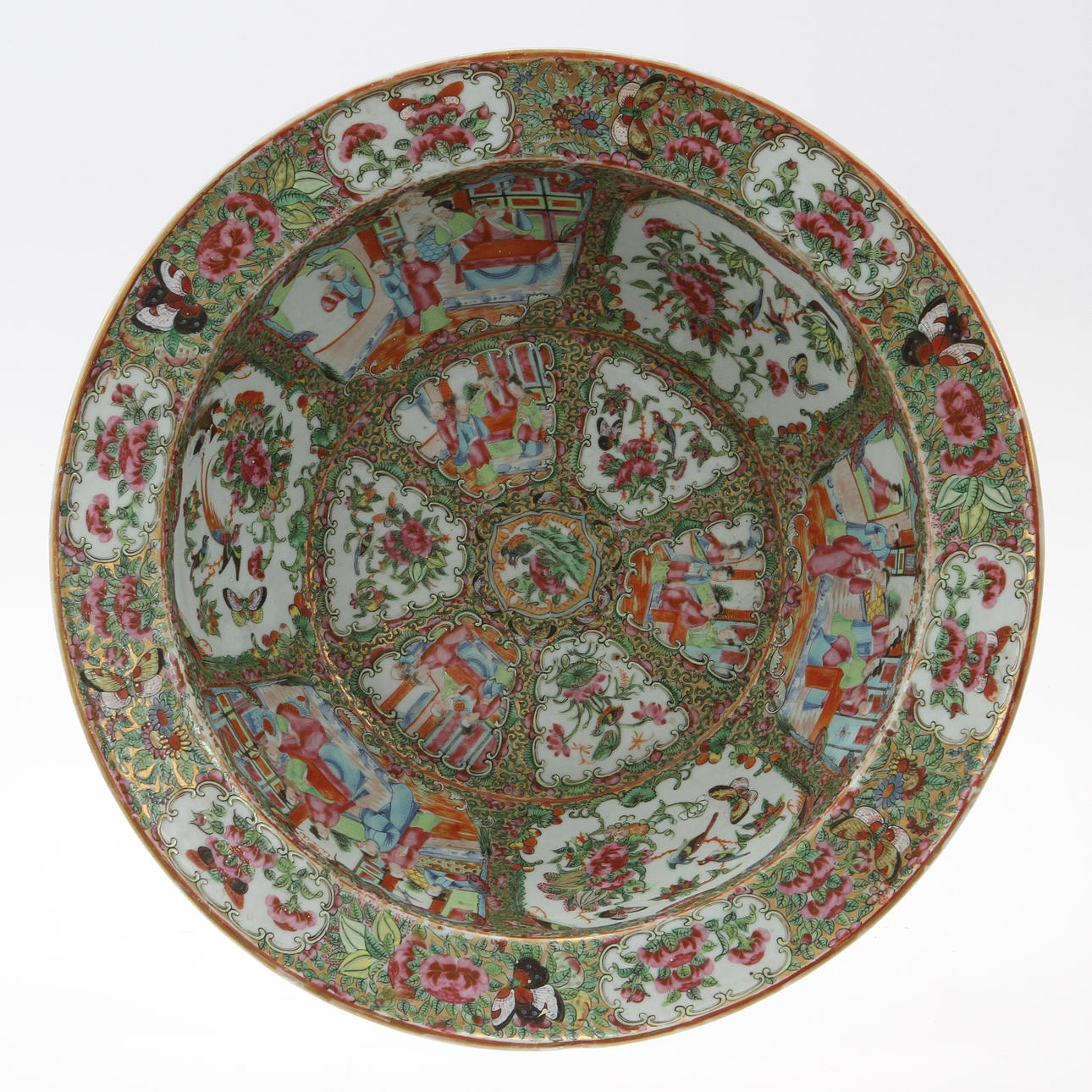 SKÅL, porslin, Kanton, 1800-tal.