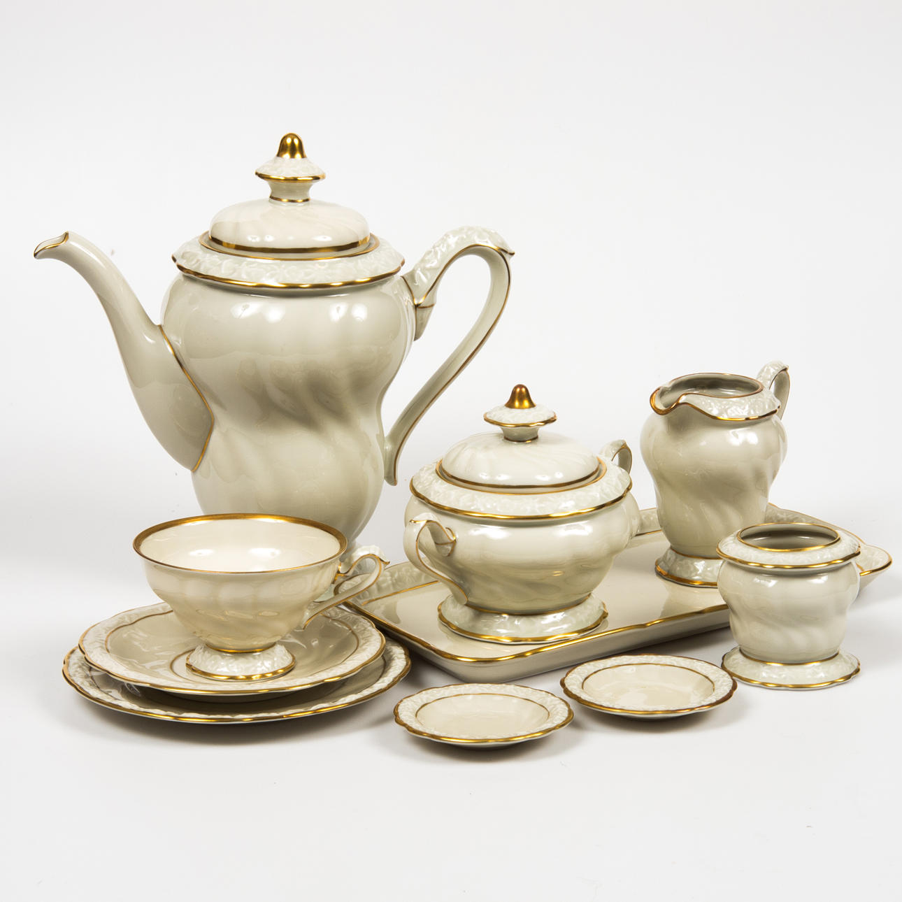 KAFFESERVIS, 47 delar, "Edelweis", Ilmenau.