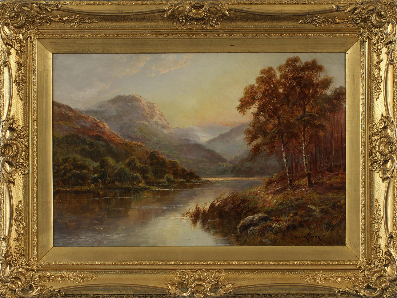 HENRY COOPER. Olja på duk, signerad.