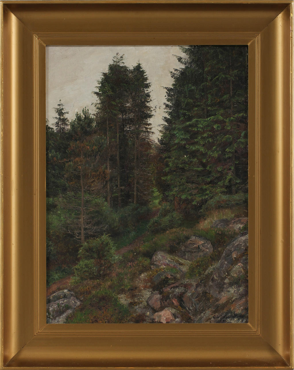 OLOF KRUMLINDE. Olja på duk, signerad.