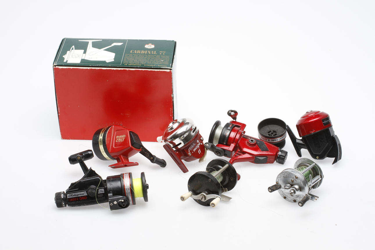 FISKERULLAR, 7 st, Stiga, Record, ABU, Sportsman, Shakespeare.