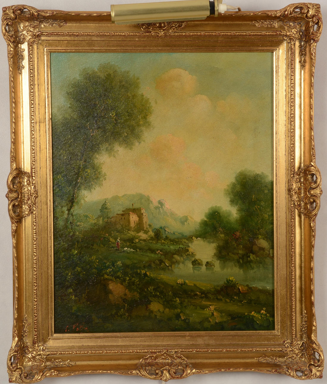 GEORGES PATIN. Óleo sobre lienzo.