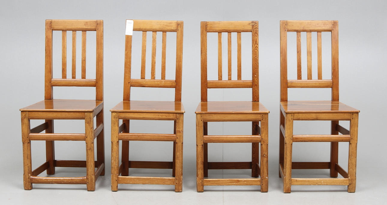 STOLAR, 4 st, allmoge, 1800 tal.