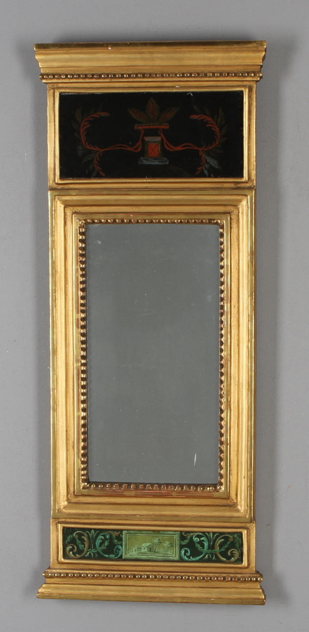 SPEGEL, gustaviansk, stämplad Petter Wetterberg, Linköping, 1700-tal.