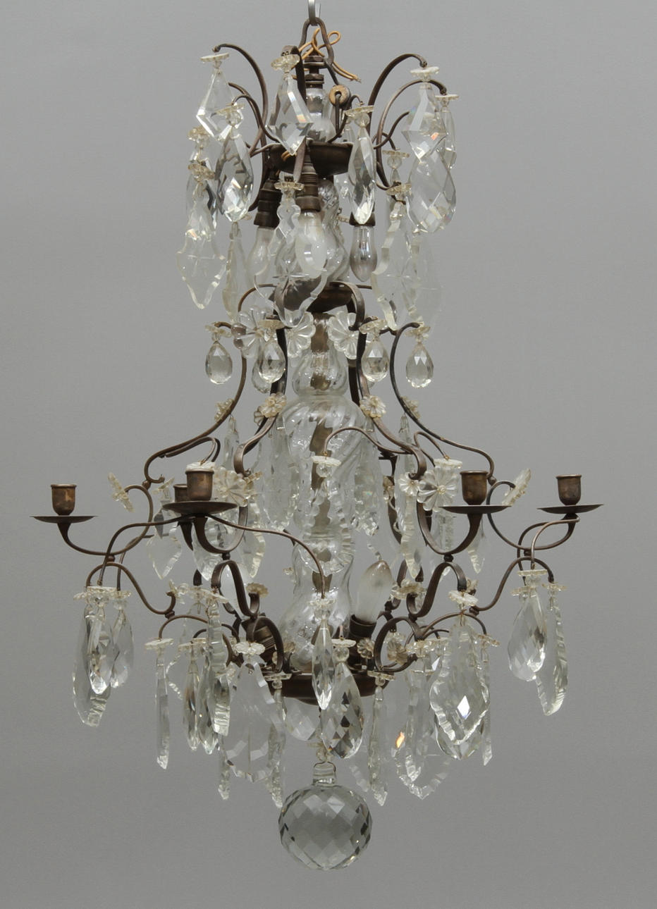 LJUSKRONA, för 6 st ljus, rokokostil.