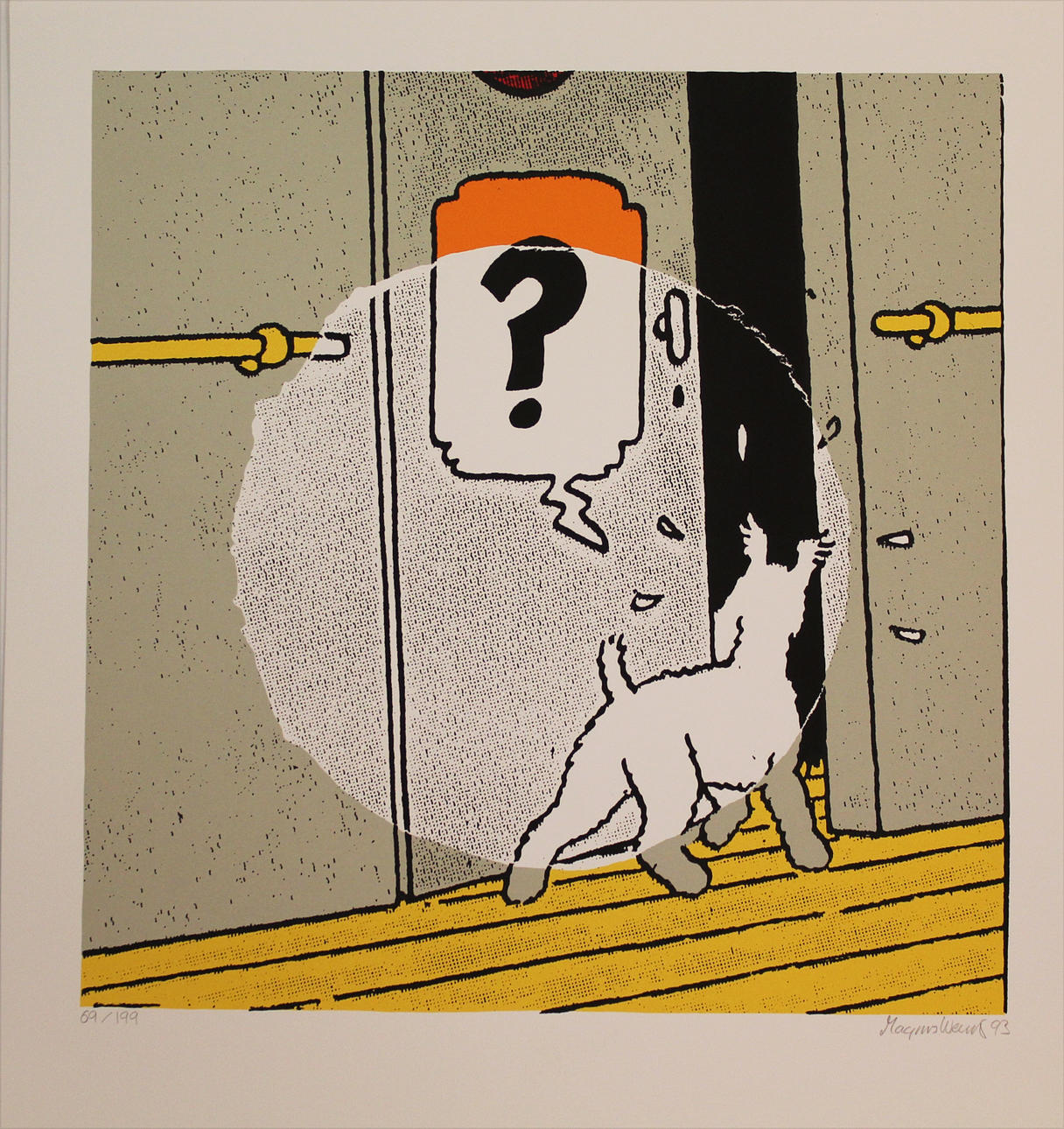 MAGNUS WEINSJÖ. Milou. Färgserigrafi. Signerad och daterad -93. 69/199.