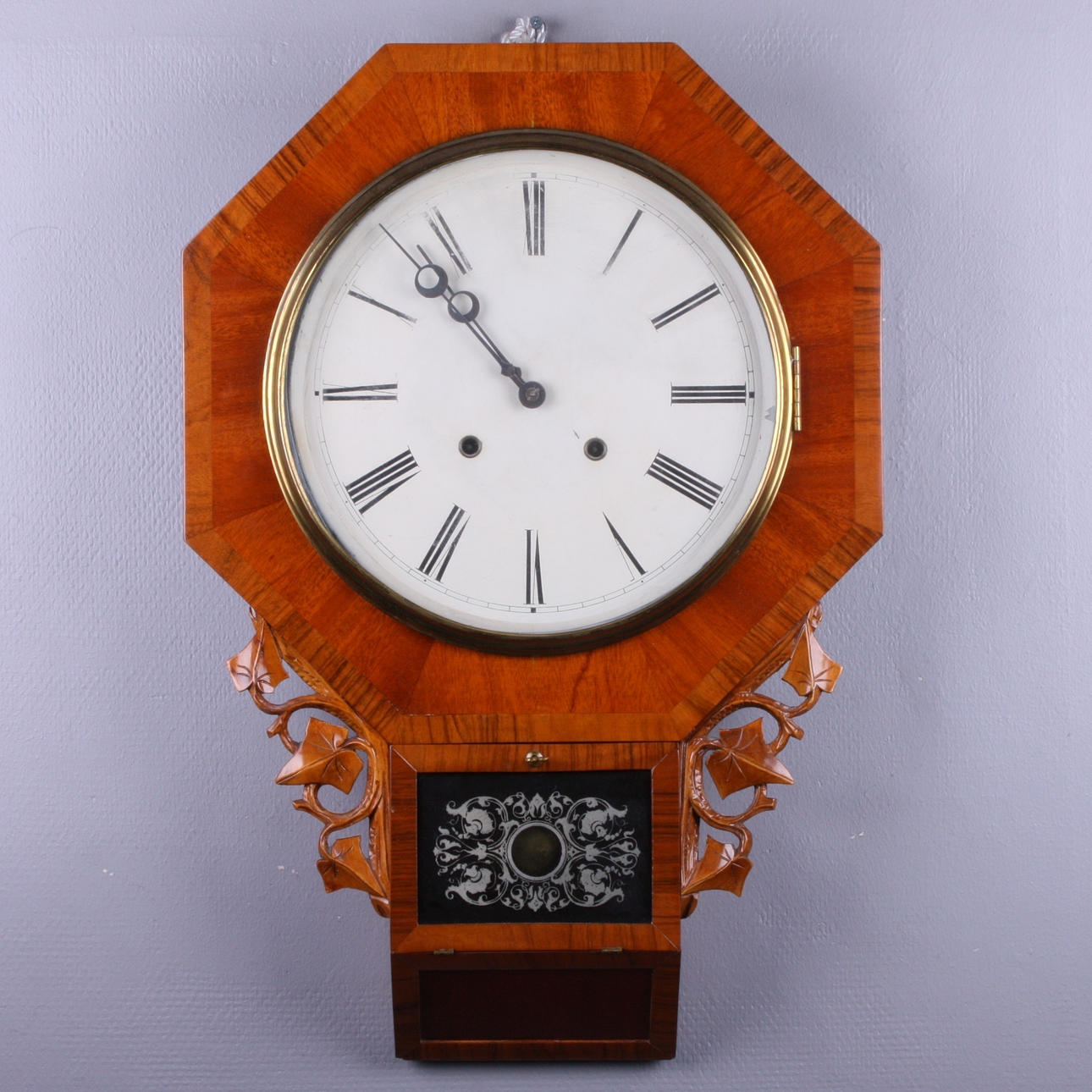 WALL CLOCK, Junghans brothers, so-called drop clock, 1900s.