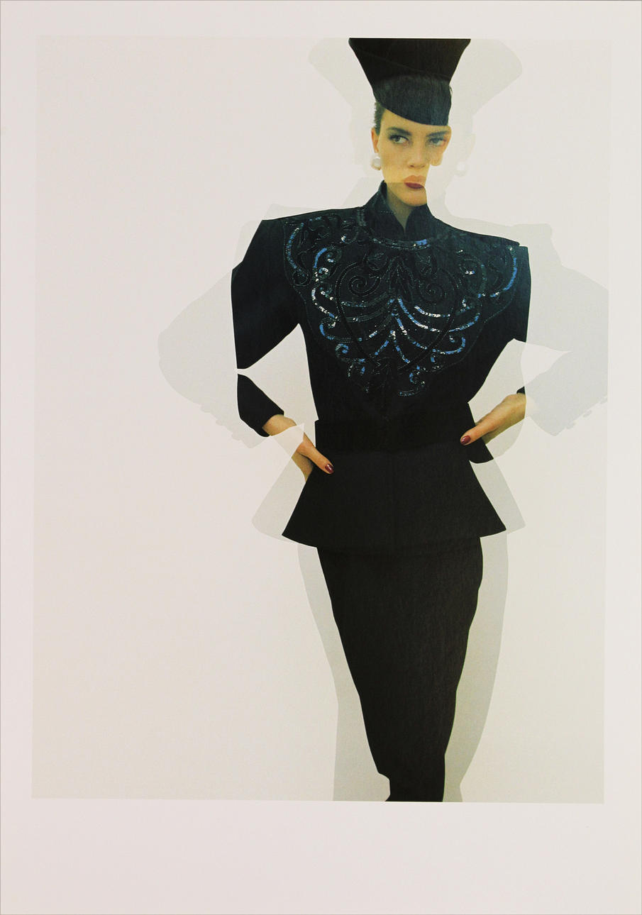 DAVID SEINER. Modell. 1984. Fotoprint. Osignerad.