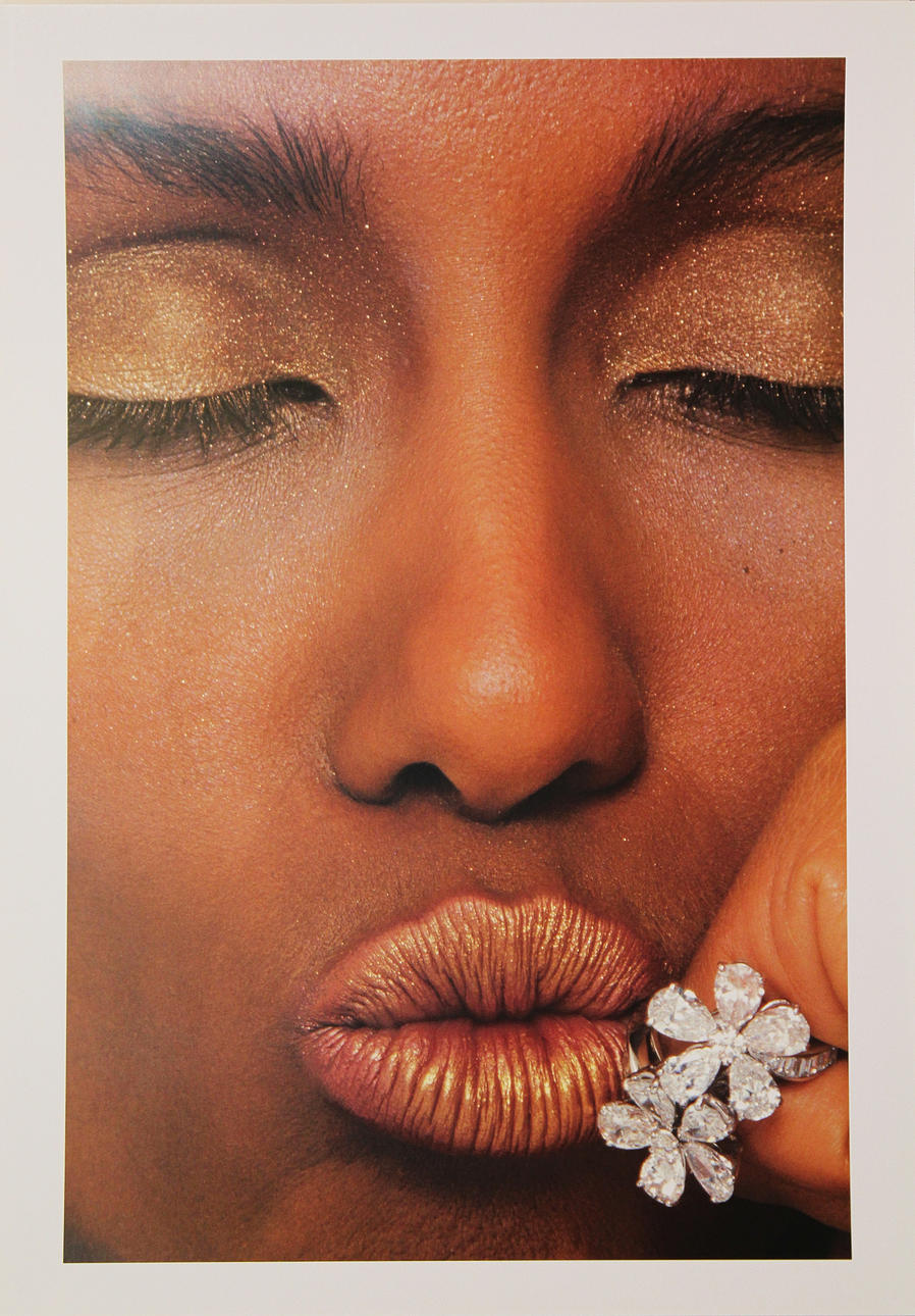 ALBERT WATSON. Iman, 1982. Fotoprint. Osignerad.