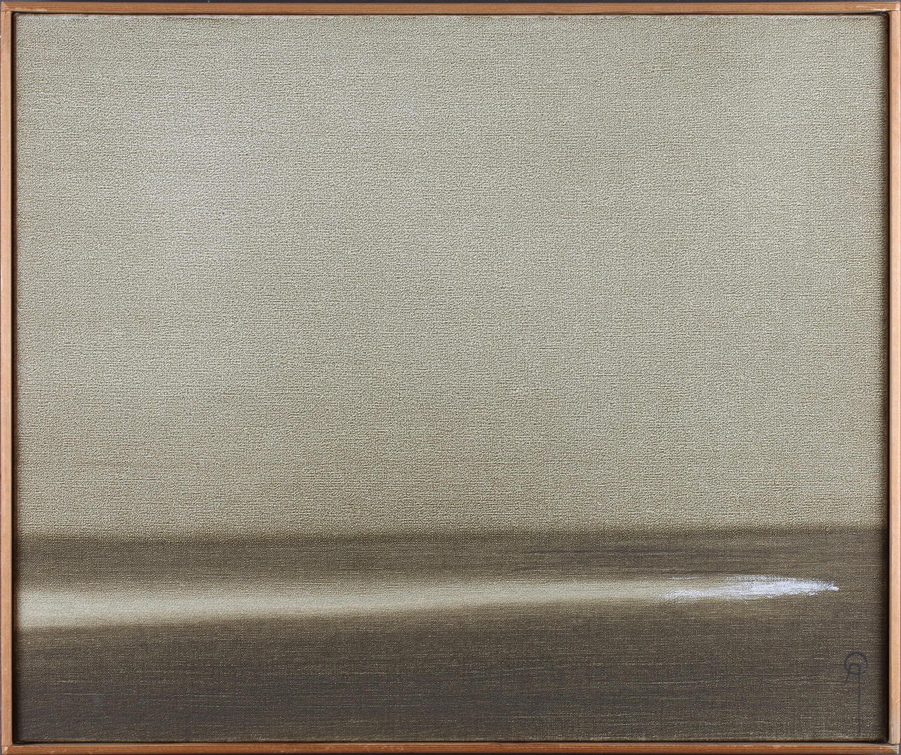 ARNE OLSSON. Composition, oil on canvas, monogram signed.