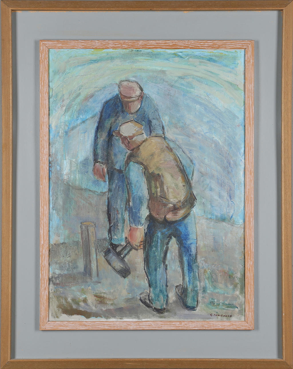 GUNNAR DANIELSSON. olja på duk, signerad.