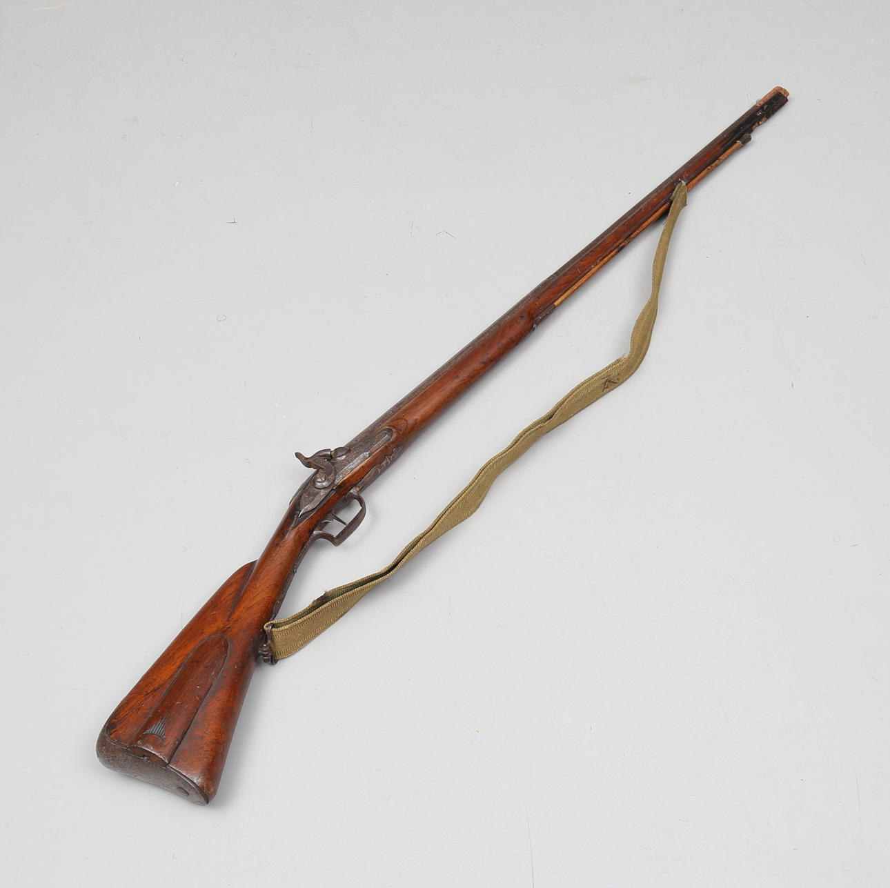 BUCKLE GUN, converted from a flint lock, David Bars, Stockholm, 18th ...