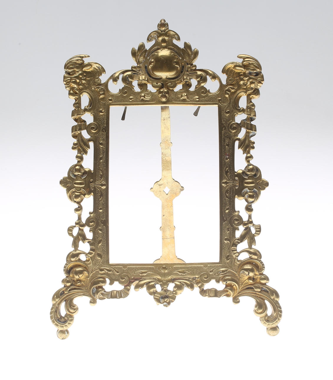 PHOTO FRAME, brass, around 1900.