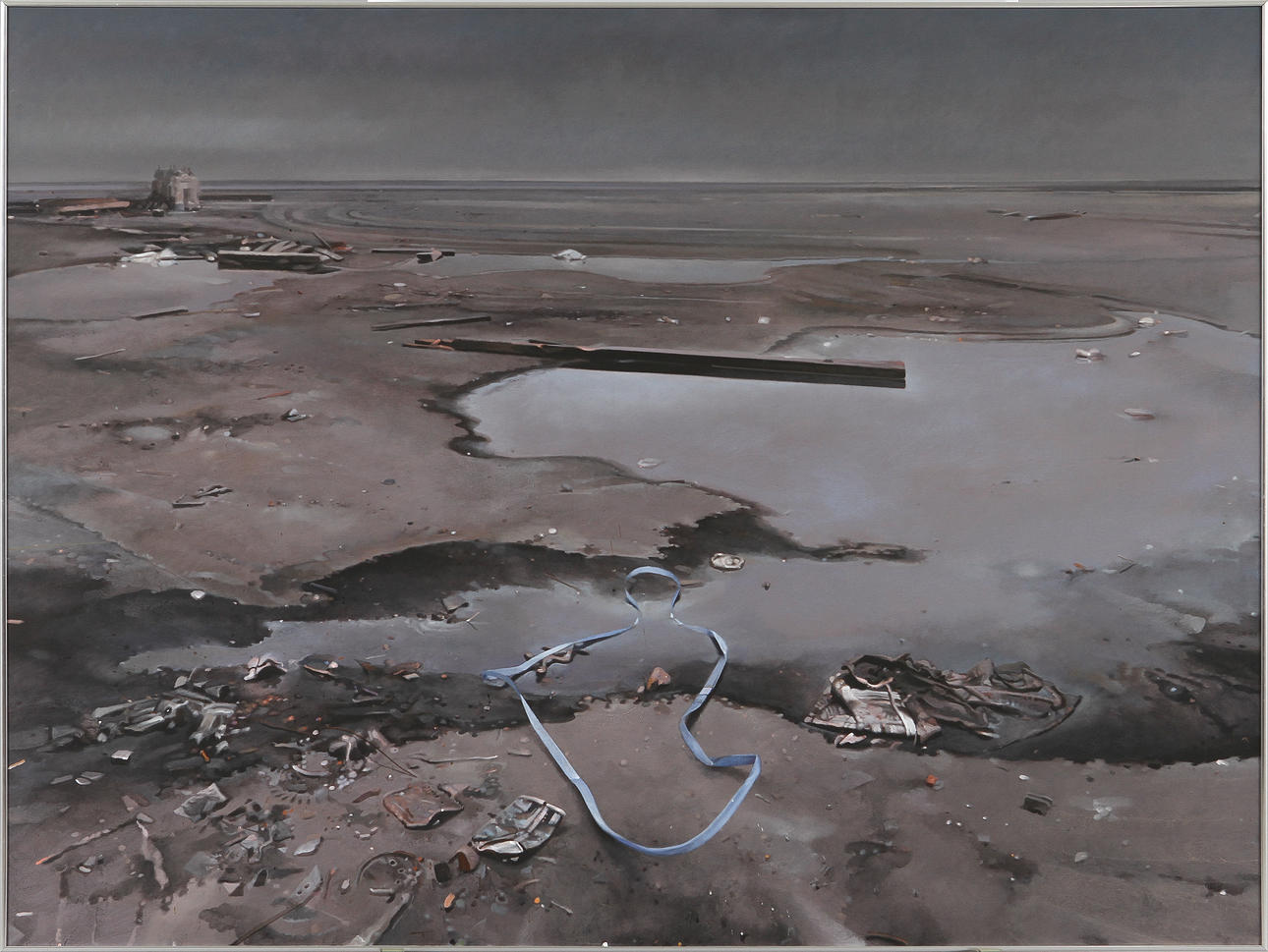 MARTIN HOFFMAN. "Ribbon" Olja på duk. Signerad a tergo 1973.