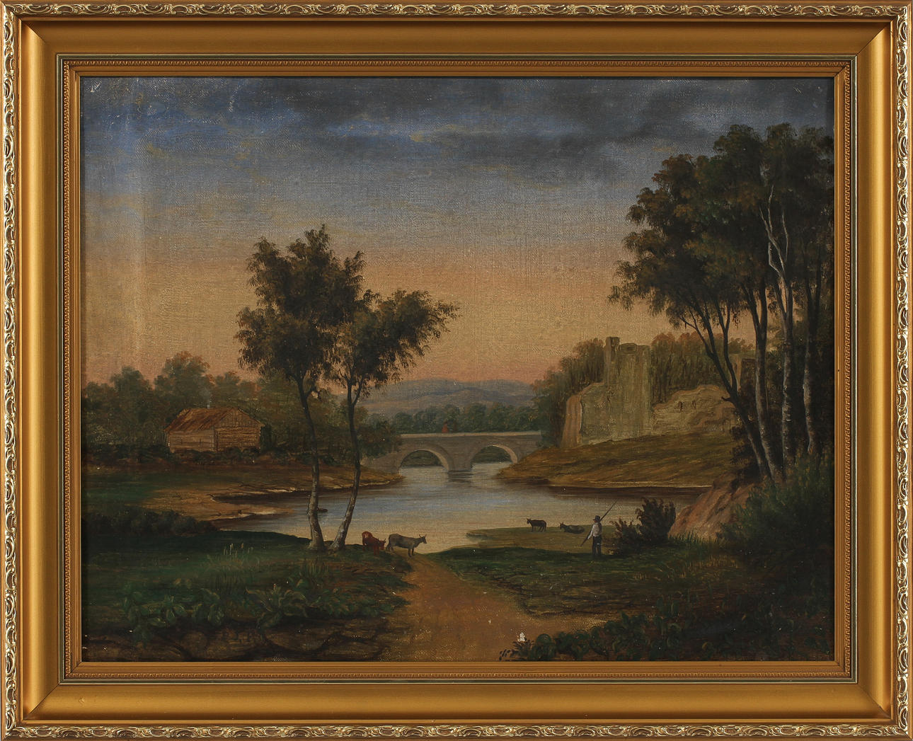 OKÄND KOSTNÄR, olja på duk, 1800-tal.