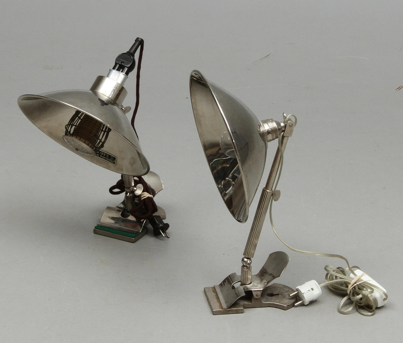 INDUSTRILAMPOR 2 st, Glory Sverige, 1930/40-tal.