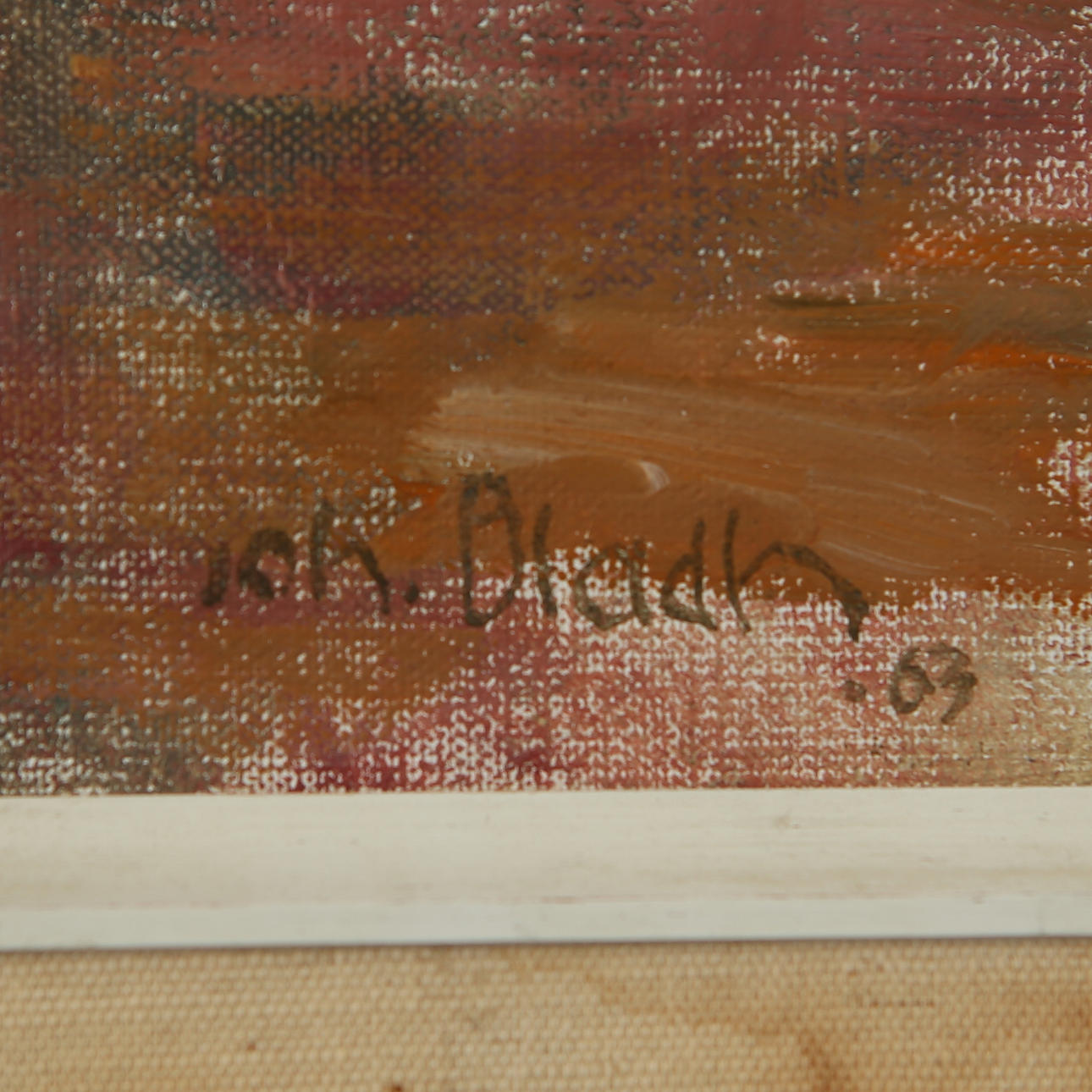 JOHAN BLADH. Mountain landscape, oil on canvas, signed and dated -63 ...