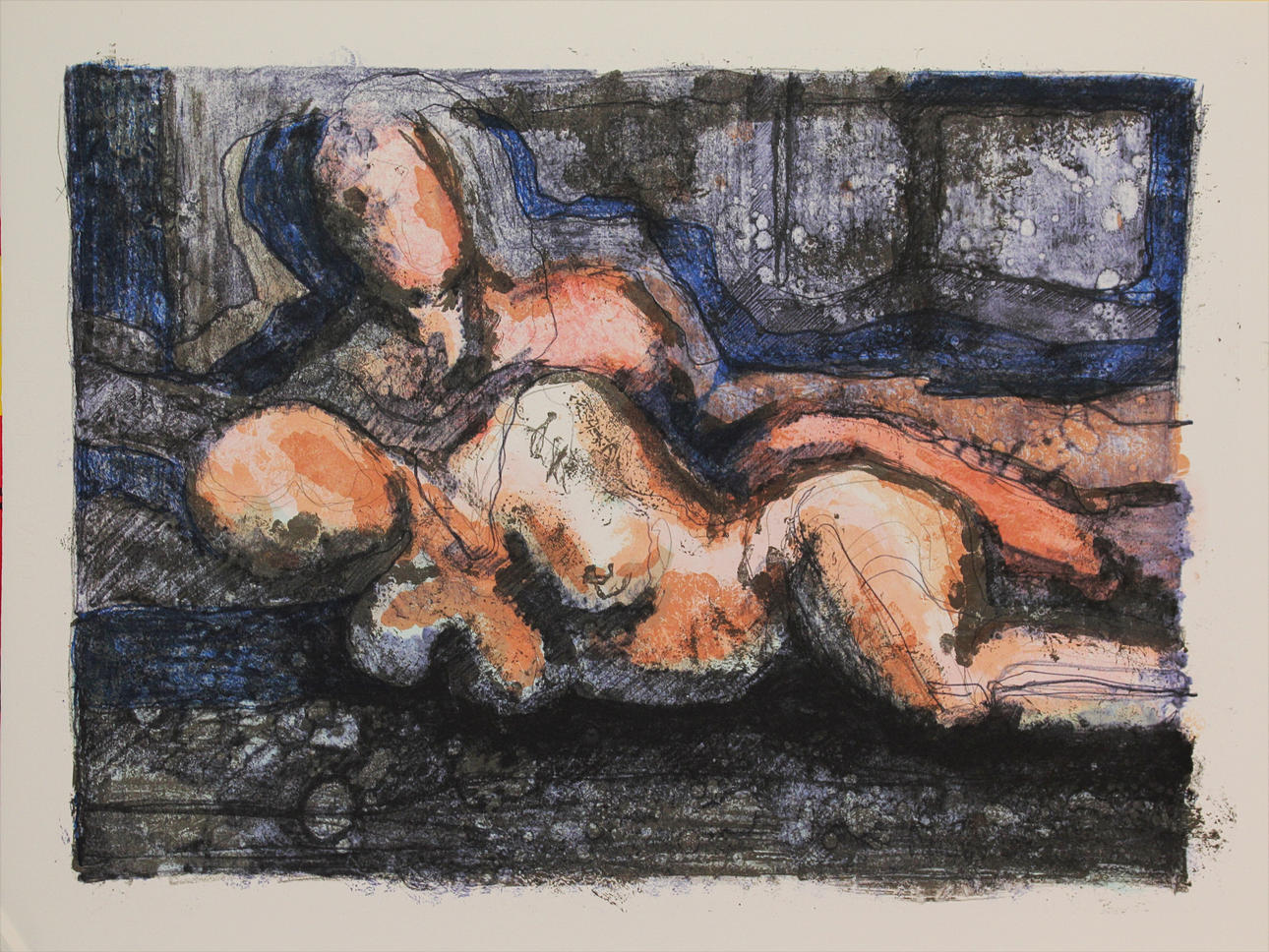 ANETTE ENGLUND. Modeller. Färglitografi. Signerad. 100/250.