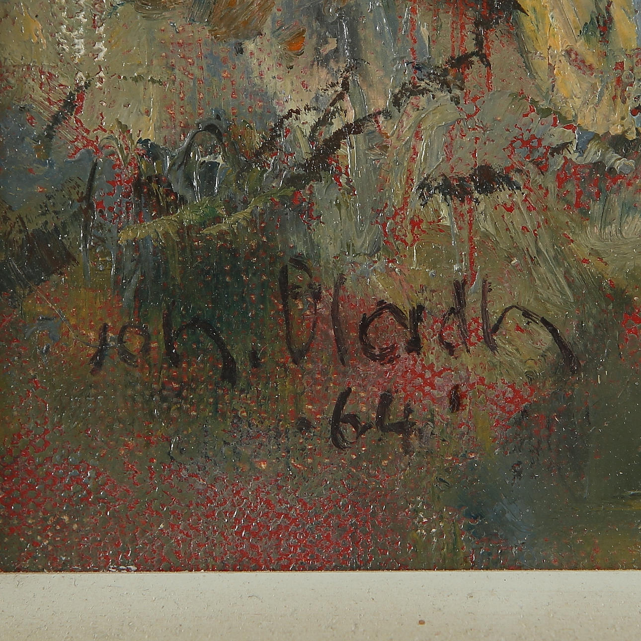JOHAN BLADH. Fjällbäck on the snake mountain, oil on canvas, signed ...