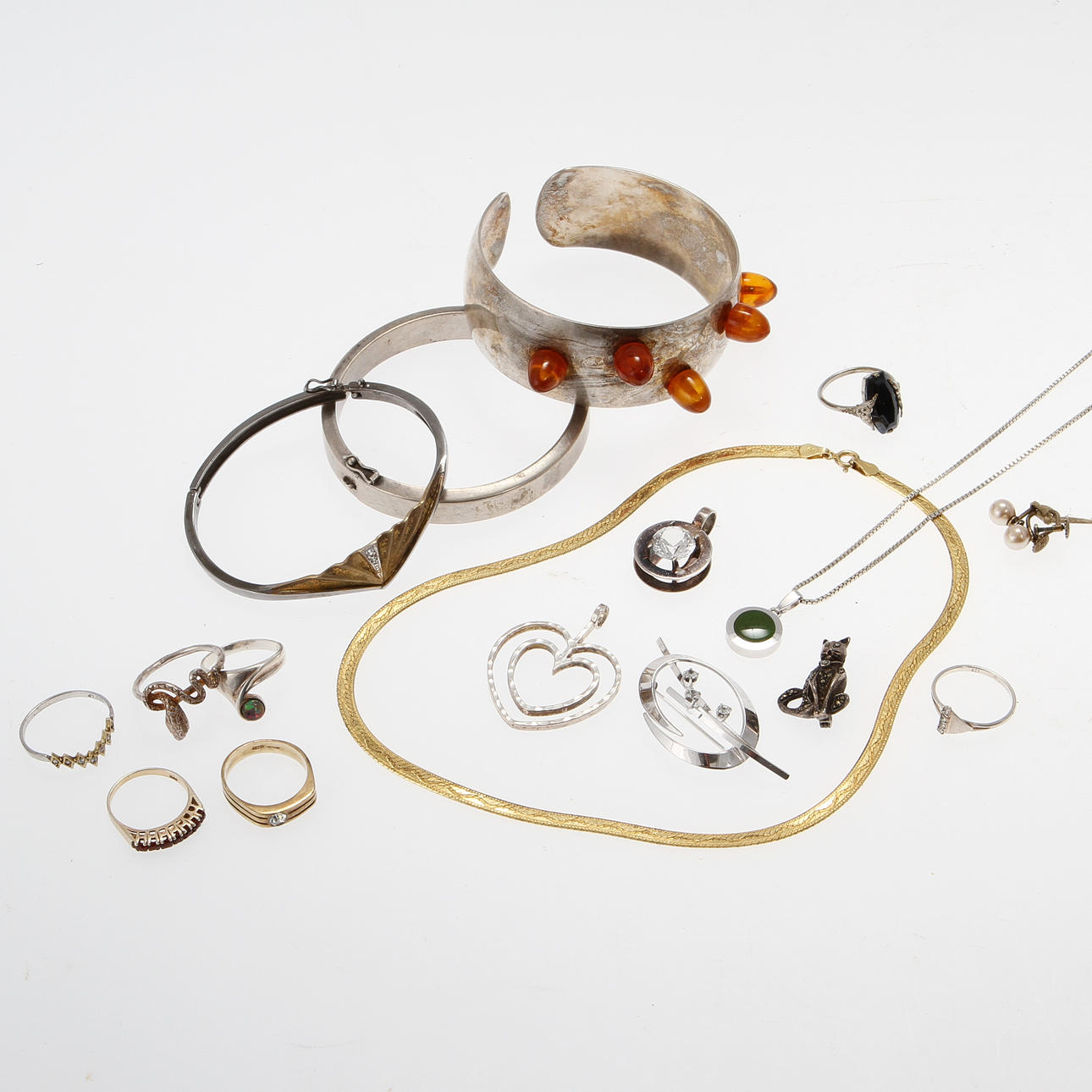 SMYCKEN, 17 delar, silver mm.