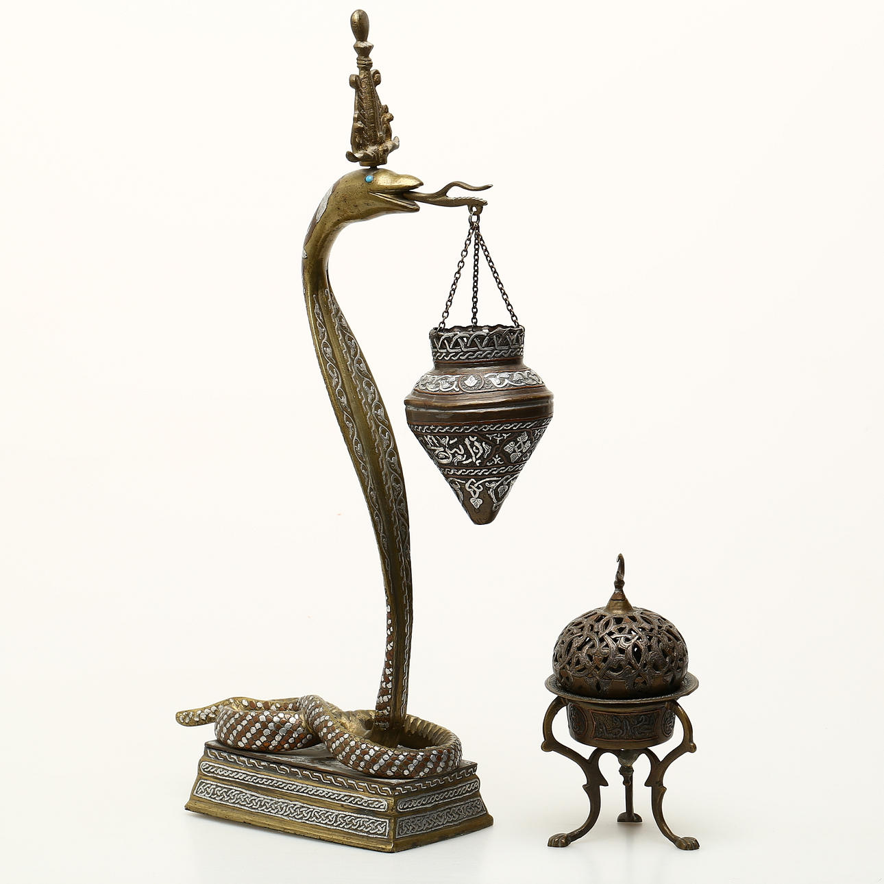 RÖKELSEKAR, 2 st, orientaliska, 1900-tal.