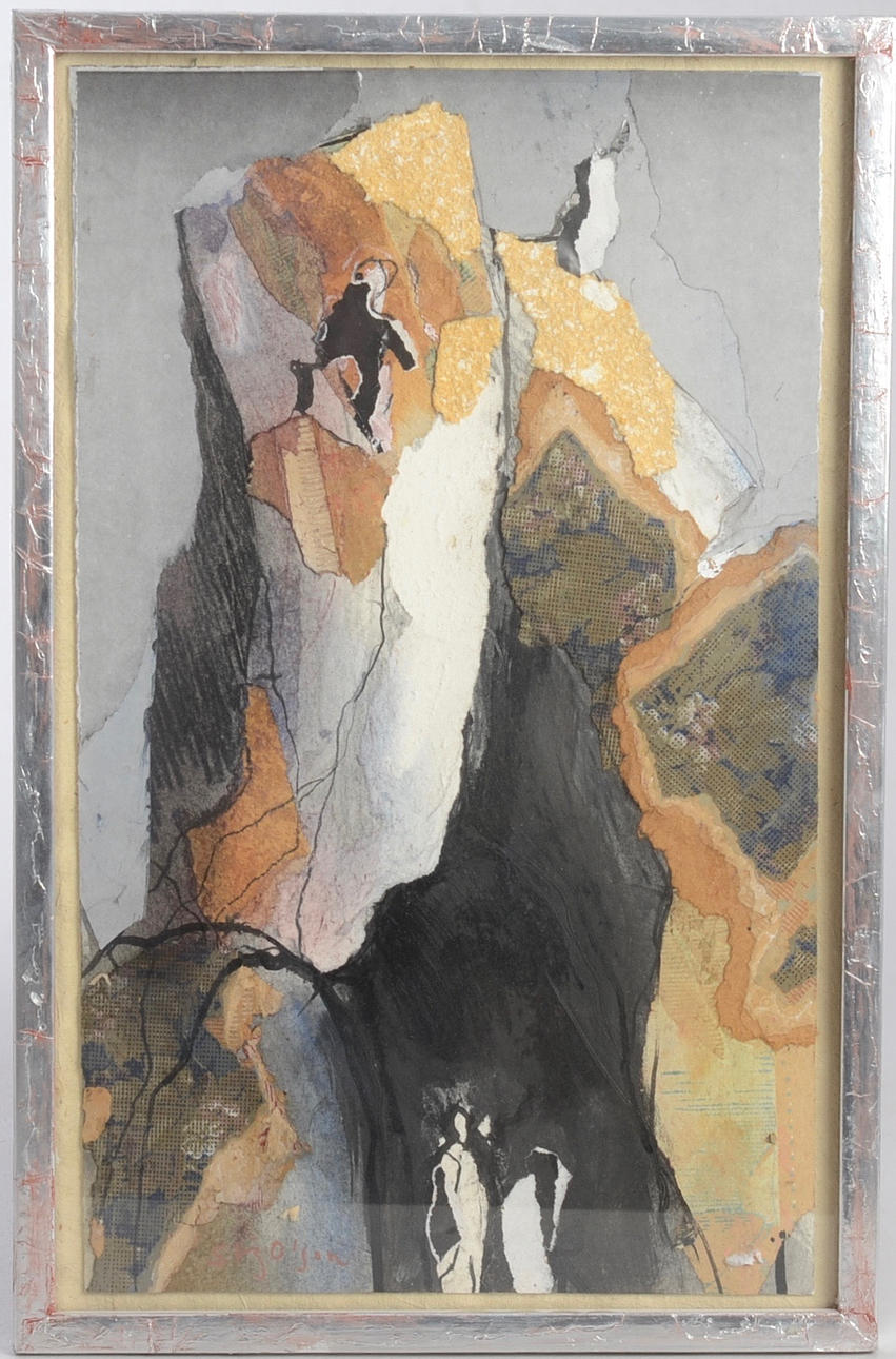 STIG OLSSON. Application, landscape, signed.