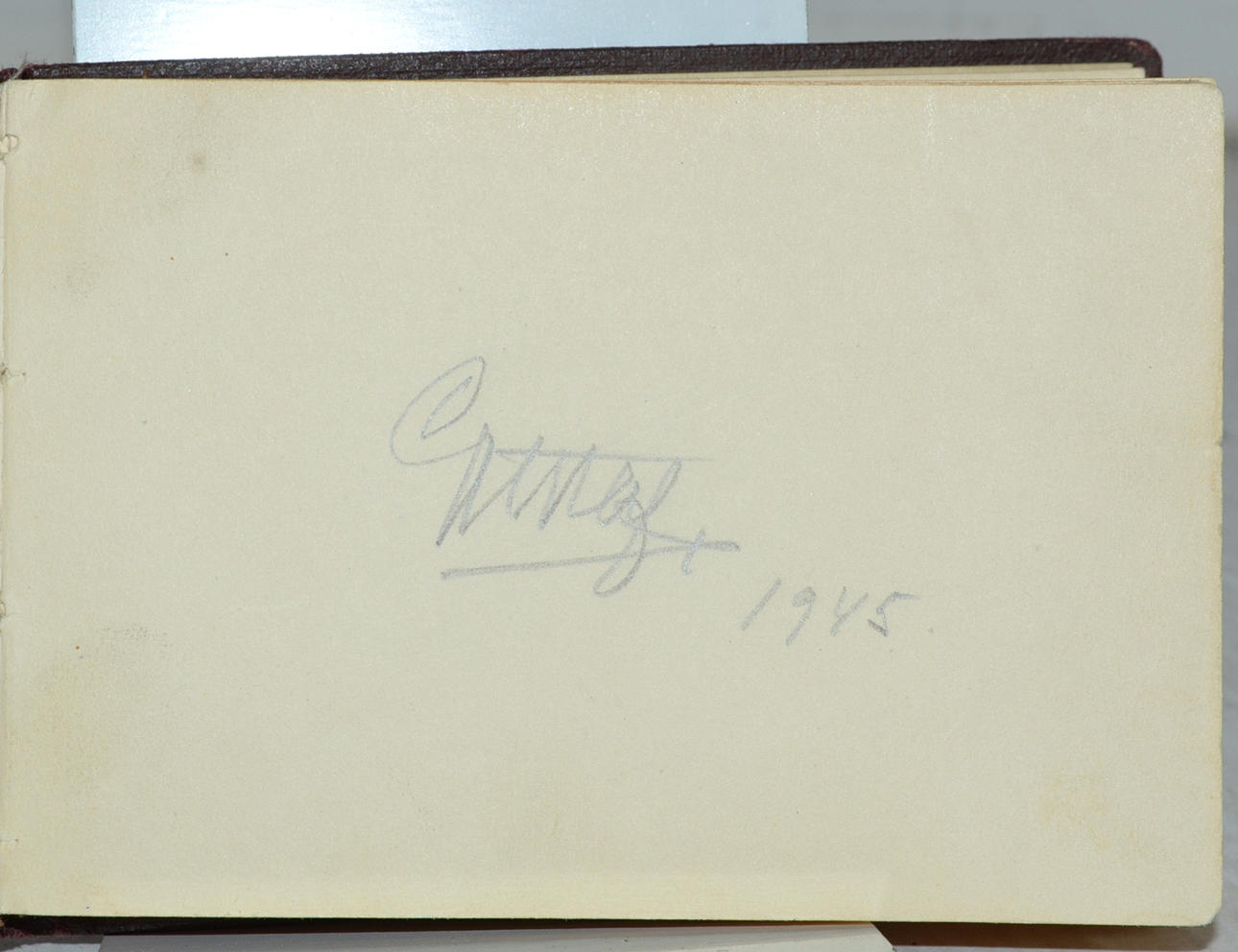 AUTOGRAF. Gustavo V, Rey de Suecia.