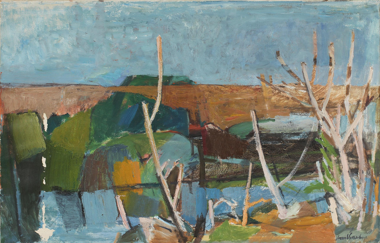 SVEND SAABYE. Olja på duk, signerad.