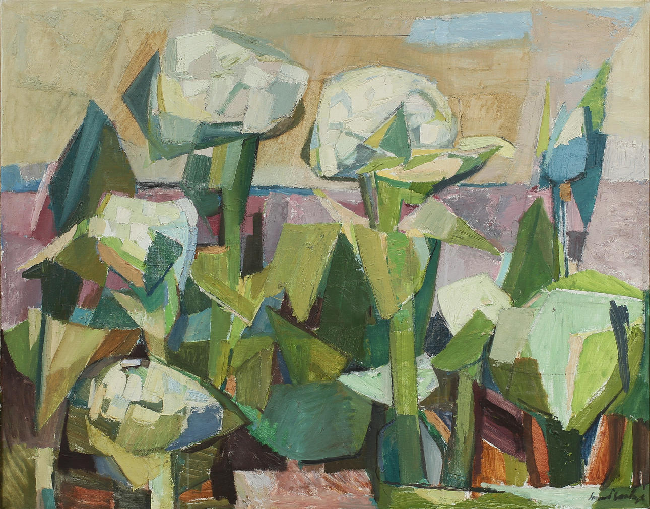 SVEND SAABYE. Olie på lærred, signeret.