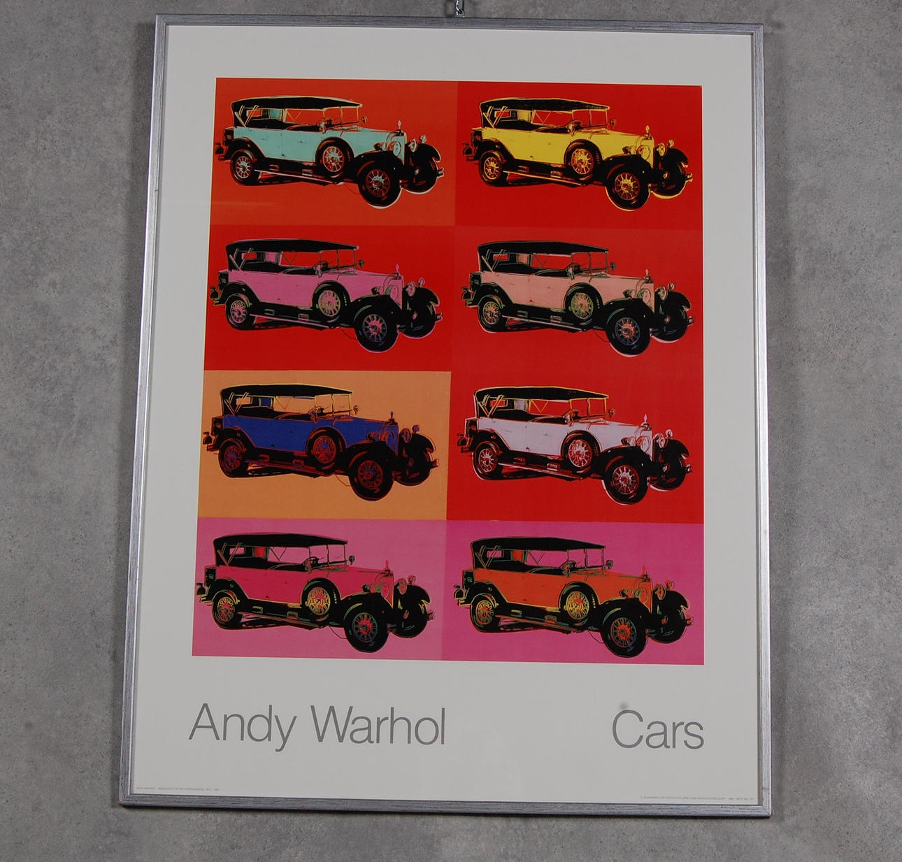ANDY WARHOL. affisch, " Cars ".