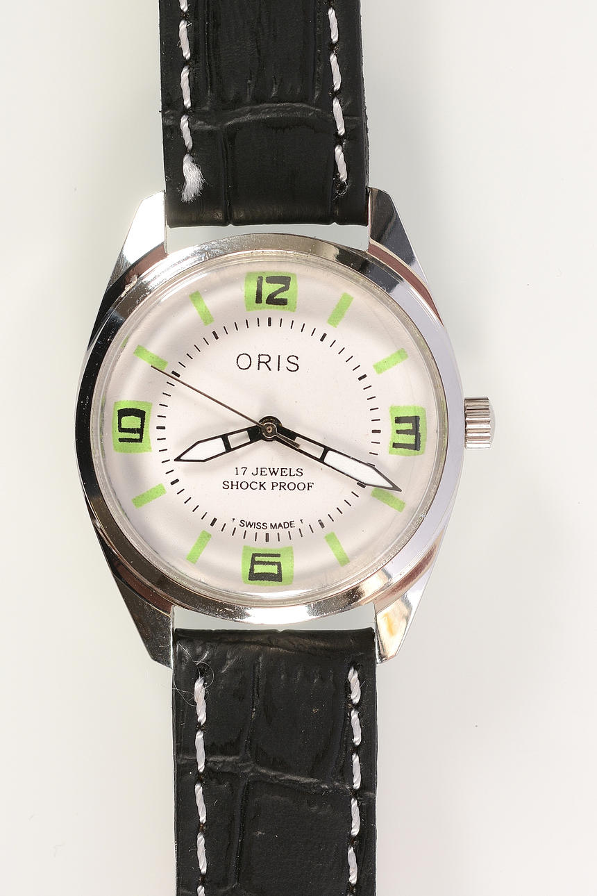 HERRARMBANDSUR, Oris, stål, 1970-tal.