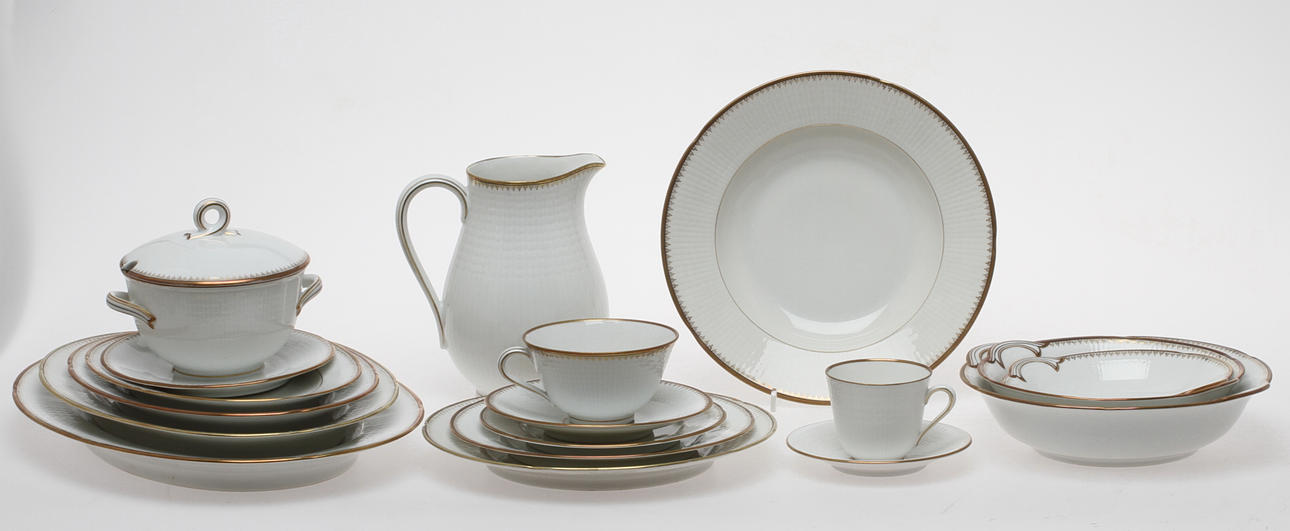 SERVIS, ca 131 delar, porslin, Rörstrand & Lindköping.