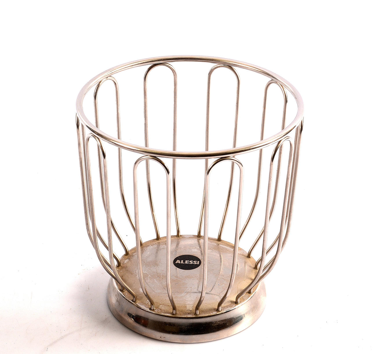 FRUCHTSCHALE, Weißmetall, Alessi.