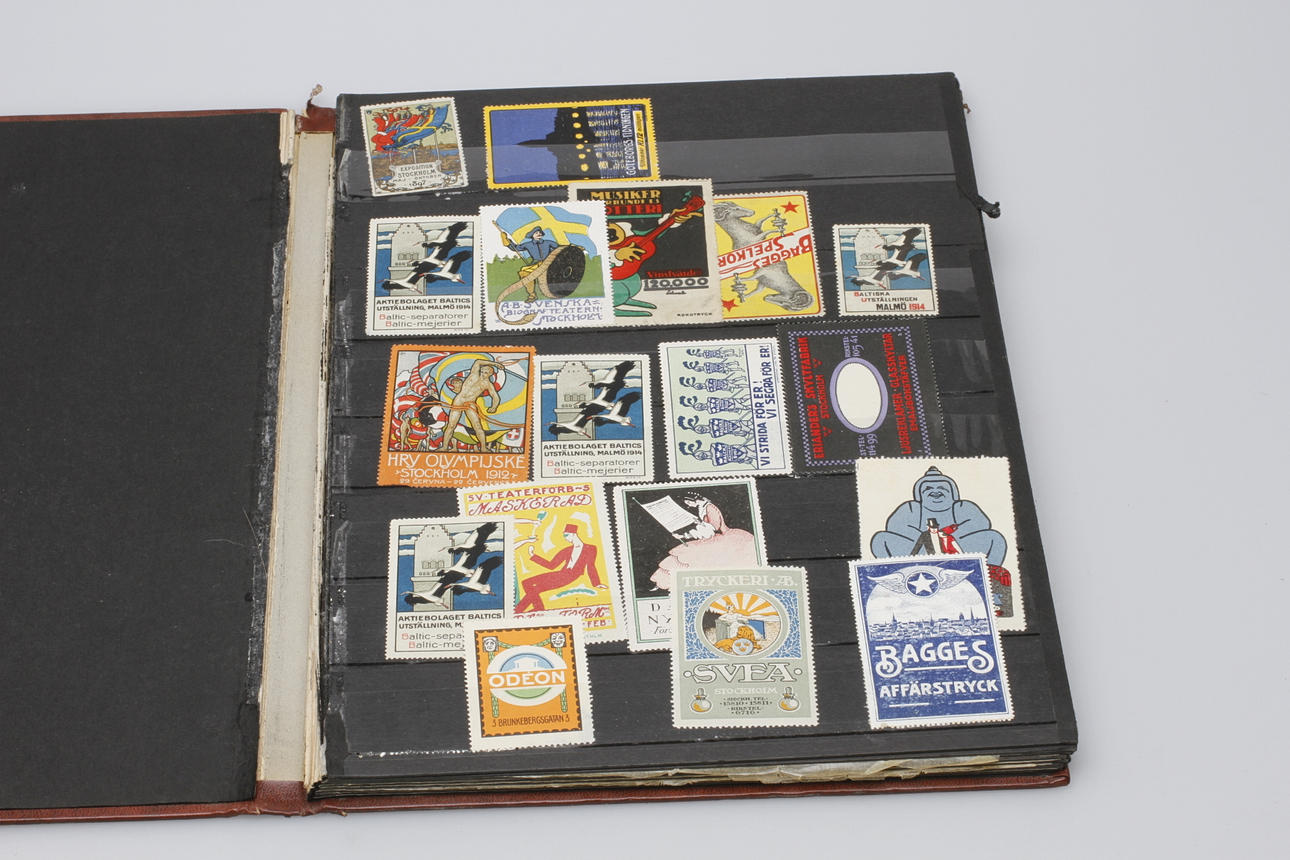 REKLAMFRIMÄRKEN, 230 st. 1800-1900 tal.