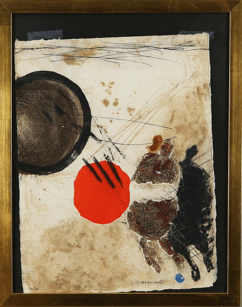 JAMES COIGNARD. Composition, carborundum etching, signed and numbered 14/60.