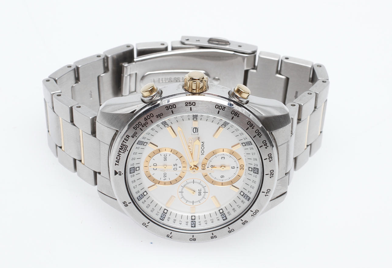 ARMBANDSUR SEIKO, Chronograph SNDB55P, stål.