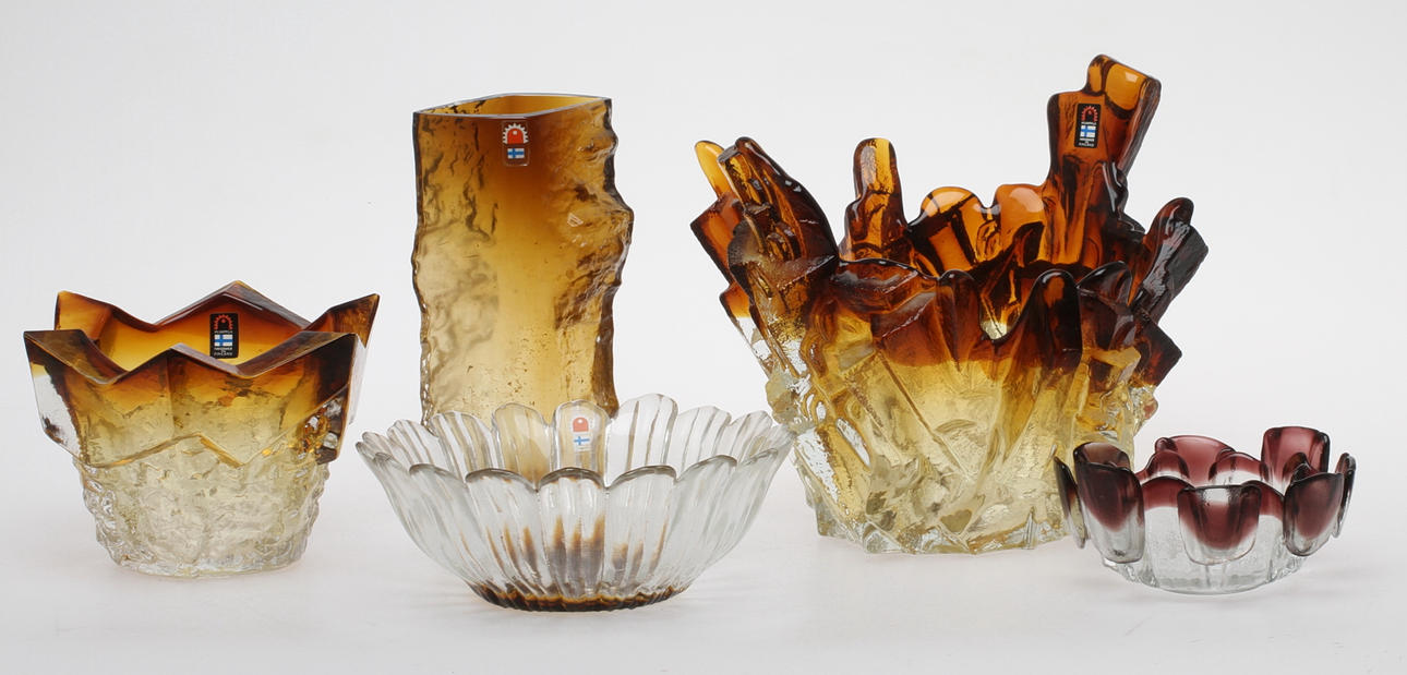 PARTI GLAS, 5 delar, Finland, bland annat Kaj Blomqvist Kumela.