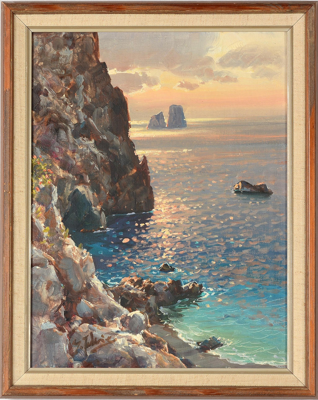 OIDENTIFIERAD KONSTNÄR. Olja på duk.