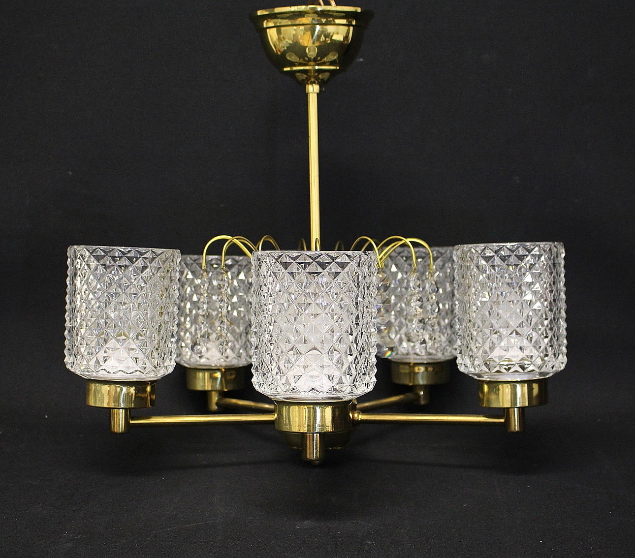 LAMPA, glas, mässing.