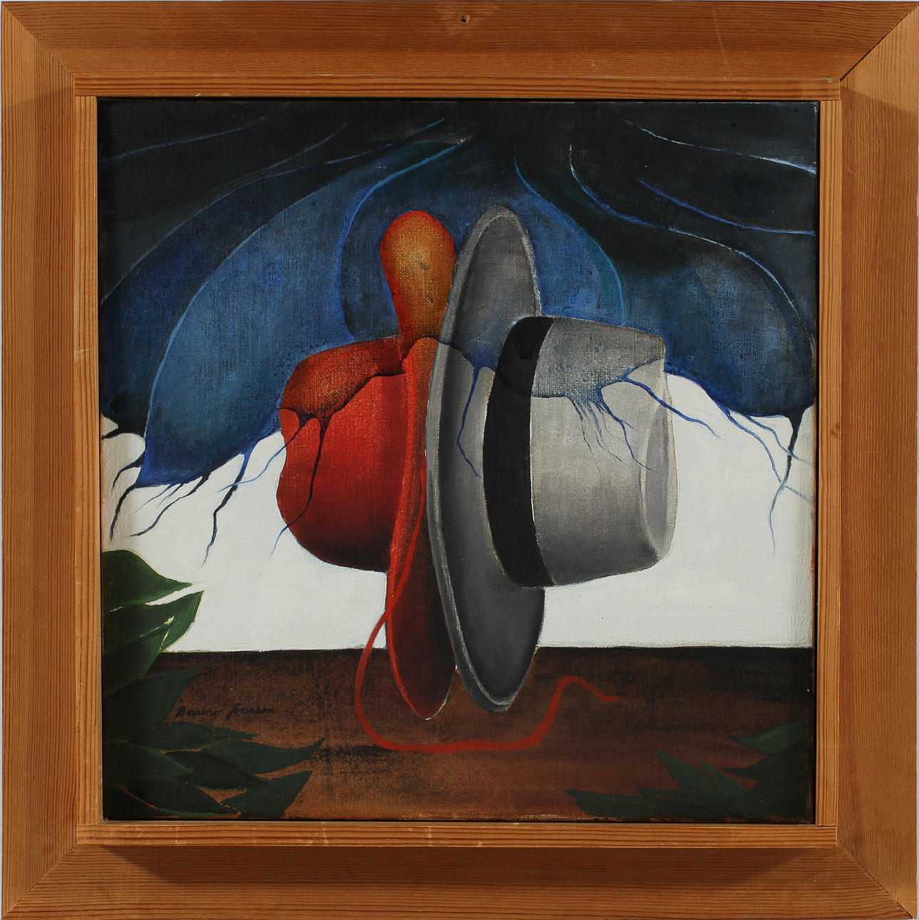 BARBRO JÖNSSON. Olja på duk, signerad.