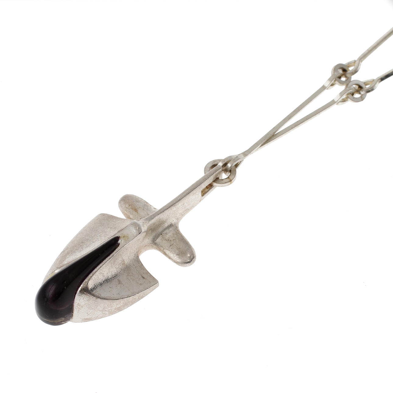 COLLIER, "Iguana", sterling silver och acryl., Björn Weckström, Lapponia.